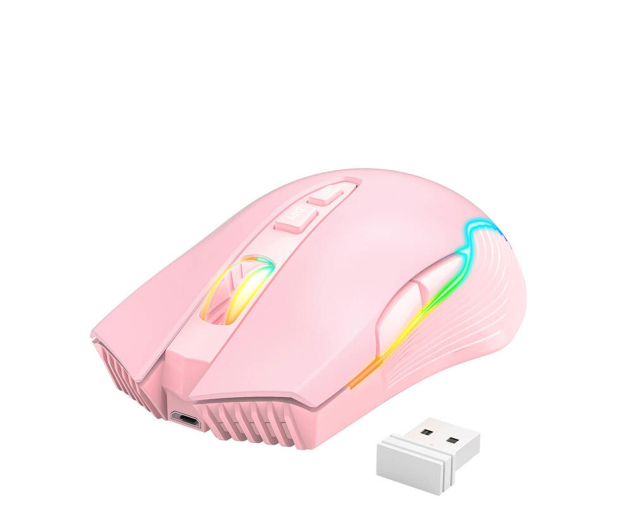Onikuma Różowa Bezprzewodowa mysz do gier 2.4G CW905 - 1455712 - zdjęcie 2